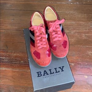 Bally Red Patent Sneaker